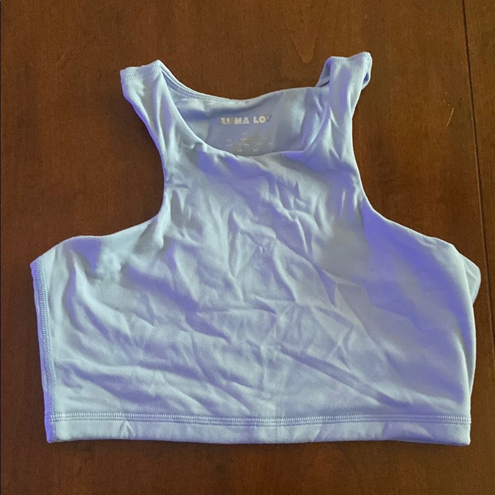 Emma Lou Light Blue Sports Bra